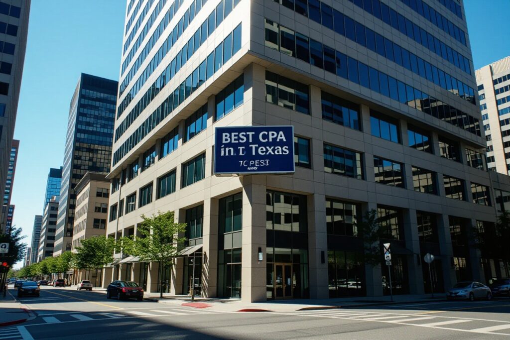 Office building representing Darwish CPA, best CPA in Texas for professional accounting and bookkeeping services